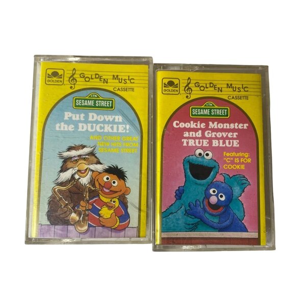 Sesame Street Other - Vintage Sesame Street Golden Music Cassettes: "Put Down The Duckie" & "Cookie Mo